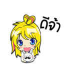 MoeGirl ＆ PigRabbit（個別スタンプ：1）
