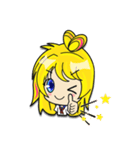 MoeGirl ＆ PigRabbit（個別スタンプ：4）