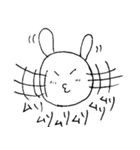 ちょっぴりへたっぴなうさぎ（個別スタンプ：6）