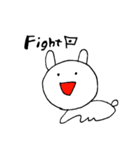 ちょっぴりへたっぴなうさぎ（個別スタンプ：14）