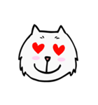 CC cat (face)（個別スタンプ：7）