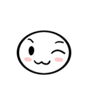 Ah White Cute Emoji（個別スタンプ：1）