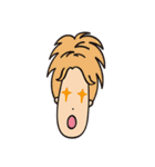 Long face people-Cutie expression（個別スタンプ：14）