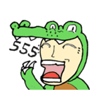 Half cute animals（個別スタンプ：19）