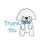 Pungkang and Dolla Happy Poodle Dogs（個別スタンプ：2）