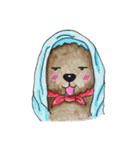Pungkang and Dolla Happy Poodle Dogs（個別スタンプ：4）