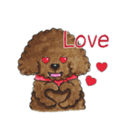 Pungkang and Dolla Happy Poodle Dogs（個別スタンプ：7）
