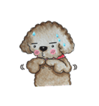 Pungkang and Dolla Happy Poodle Dogs（個別スタンプ：14）