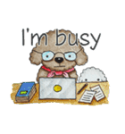 Pungkang and Dolla Happy Poodle Dogs（個別スタンプ：16）