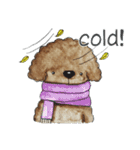Pungkang and Dolla Happy Poodle Dogs（個別スタンプ：18）