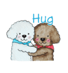Pungkang and Dolla Happy Poodle Dogs（個別スタンプ：20）