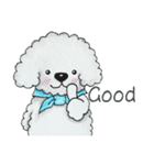 Pungkang and Dolla Happy Poodle Dogs（個別スタンプ：34）