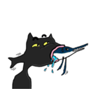Weird Black cat（個別スタンプ：2）