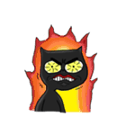 Weird Black cat（個別スタンプ：5）