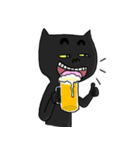 Weird Black cat（個別スタンプ：6）
