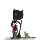 Weird Black cat（個別スタンプ：10）