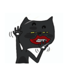 Weird Black cat（個別スタンプ：13）