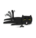 Weird Black cat（個別スタンプ：22）