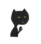 Weird Black cat（個別スタンプ：24）