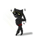 Weird Black cat（個別スタンプ：31）