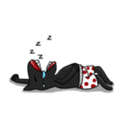 Weird Black cat（個別スタンプ：35）