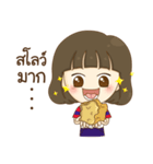 a lovely girl ＆ squishies (Thai version)（個別スタンプ：2）