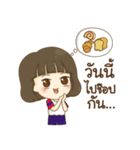 a lovely girl ＆ squishies (Thai version)（個別スタンプ：5）