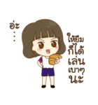 a lovely girl ＆ squishies (Thai version)（個別スタンプ：9）