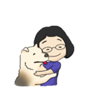 My old thai bangkaew dog and I（個別スタンプ：6）