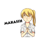 Beautiful and Handsome School Teenager（個別スタンプ：2）