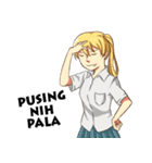 Beautiful and Handsome School Teenager（個別スタンプ：3）