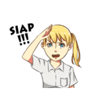 Beautiful and Handsome School Teenager（個別スタンプ：13）