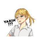 Beautiful and Handsome School Teenager（個別スタンプ：19）
