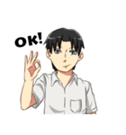 Beautiful and Handsome School Teenager（個別スタンプ：37）