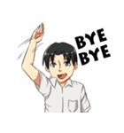 Beautiful and Handsome School Teenager（個別スタンプ：38）