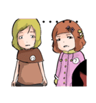 sheep little girls（個別スタンプ：1）