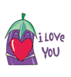 PURPLE CUTE EXPRESSION（個別スタンプ：7）