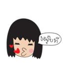 World of funny girl（個別スタンプ：8）