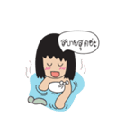 World of funny girl（個別スタンプ：14）