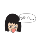 World of funny girl（個別スタンプ：16）