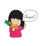 World of funny girl（個別スタンプ：36）
