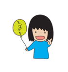 World of funny girl（個別スタンプ：37）