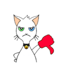 Wayo - 白い目の猫（個別スタンプ：12）