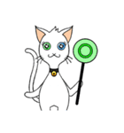 Wayo - 白い目の猫（個別スタンプ：18）