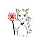 Wayo - 白い目の猫（個別スタンプ：19）