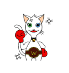 Wayo - 白い目の猫（個別スタンプ：23）