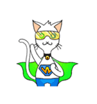 Wayo - 白い目の猫（個別スタンプ：28）