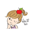 apple merry girl（個別スタンプ：1）