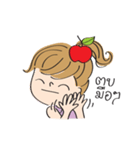 apple merry girl（個別スタンプ：2）