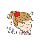 apple merry girl（個別スタンプ：3）